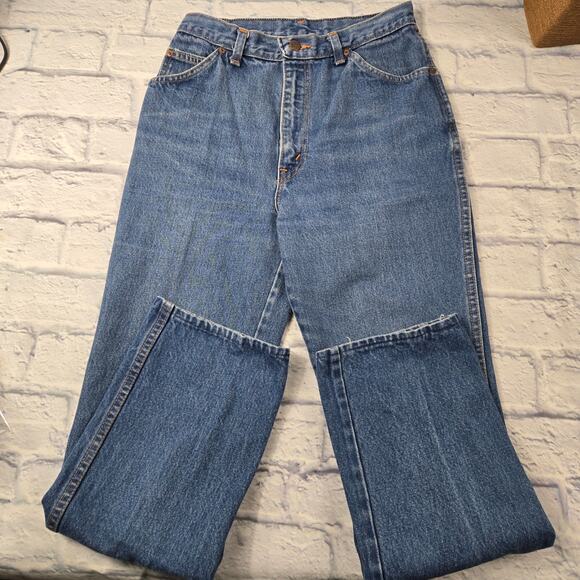 Vintage Eighties Chic Women's Jeans Straight Leg size 11/12 Back Yoke High Waist - Picture 8 of 14